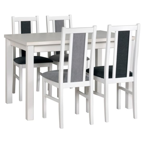 Sconto Jedálenská stolička BOLS 14 biela/čierna