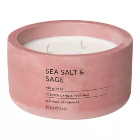 Vonná sójová sviečka doba horenia 25 h Fraga: Sea Salt and Sage – Blomus