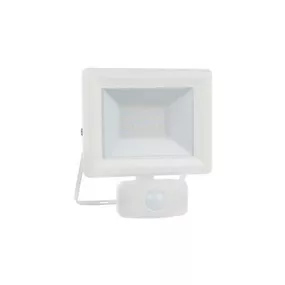 LED Venkovní reflektorové svítidlo se senzorem Ideal Lux FLOOD SENSOR 20W WH 269108 20W 1850lm 4000K IP65 13cm bílé