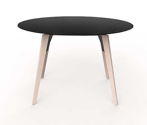 VONDOM - Okrúhly stôl FAZ WOOD, Ø120, Ø140 cm