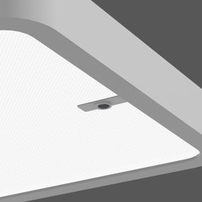 RZB Navona stojaca lampa 840 senzor., biely hliník, Pracovňa / Kancelária, hliník s práškovým povrchom, oceľ, PMMA, 90W, P: 67.5 cm, L: 35 cm, K: 200cm