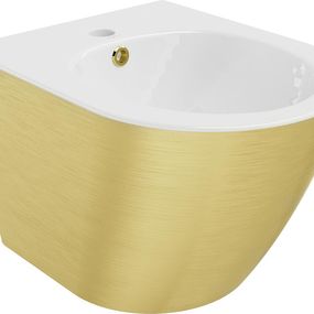 MEXEN - Lena bidet závesný, biela/zlatá vzor 35224807