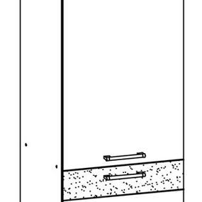 Potravinová kuchynská skriňa Modena MD22 D60 C