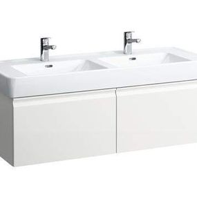 Laufen Pro - Umývadlová skrinka, 1220x450x390 mm, 2 zásuvky, matná biela H4830810954631