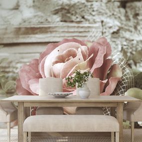 Samolepiaca fototapeta elegantná vintage ruža - 300x200