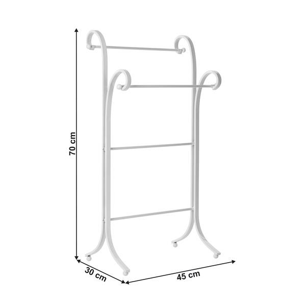 Stojan na uteráky, biela, MARTIAL