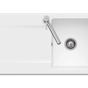 VILLEROY & BOCH VILLEROY & BOCH - Keramický drez Siluet 50 Stone white nástavný 900 x 510 bez excentra 333501RW