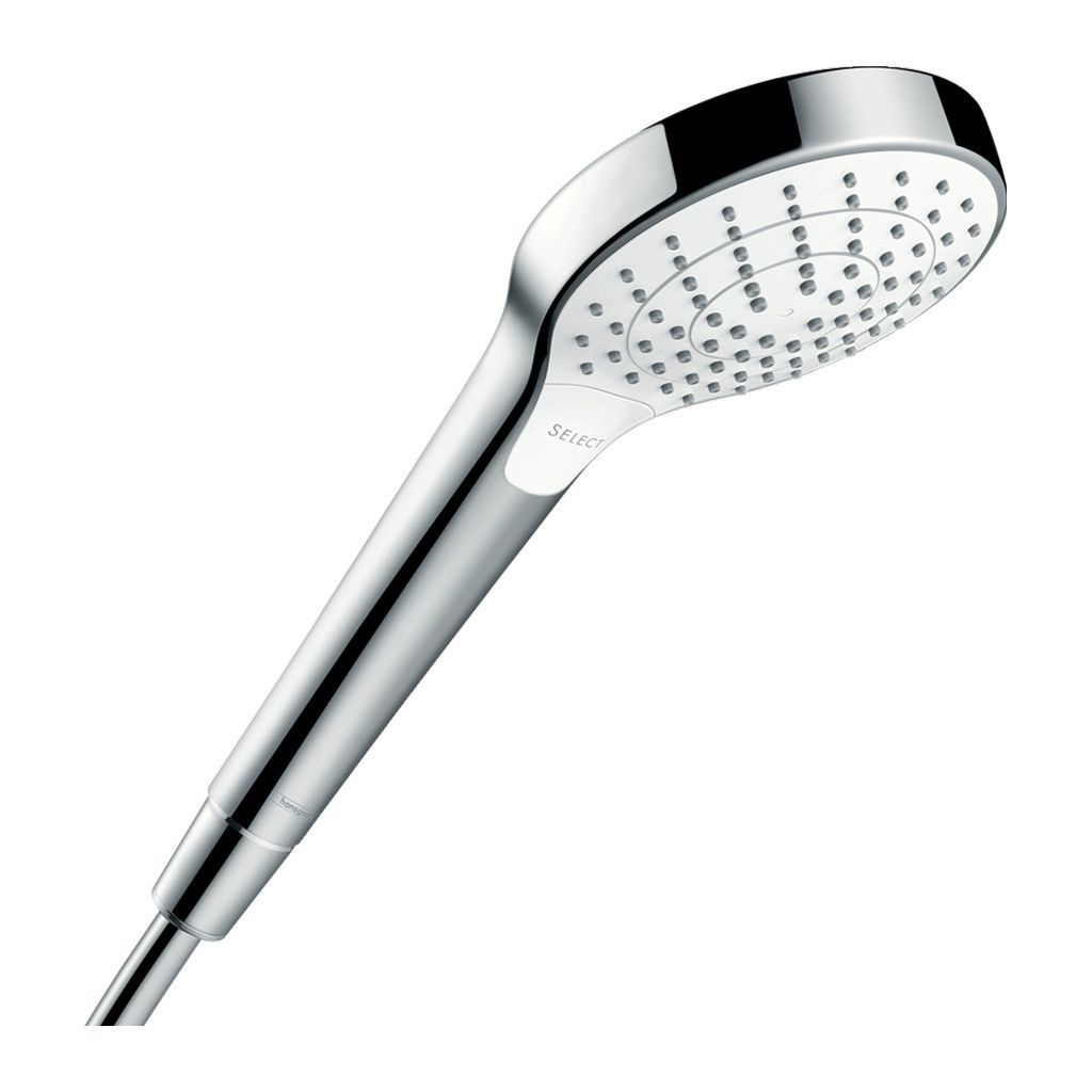 Hansgrohe Croma Select S - ručná sprcha, 3jet, EcoSmart 9 l/min, biela-chróm 26803400