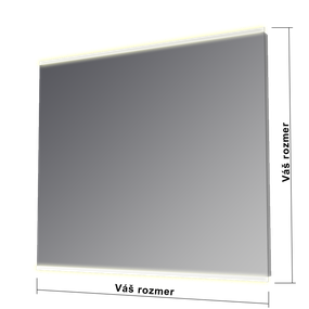 Zrkadlo ELEMENT 13 ATYPxATYP LED - Biely lak, vysoký lesk