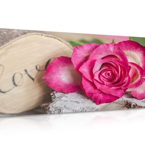 Obraz ruža Love - 100x50