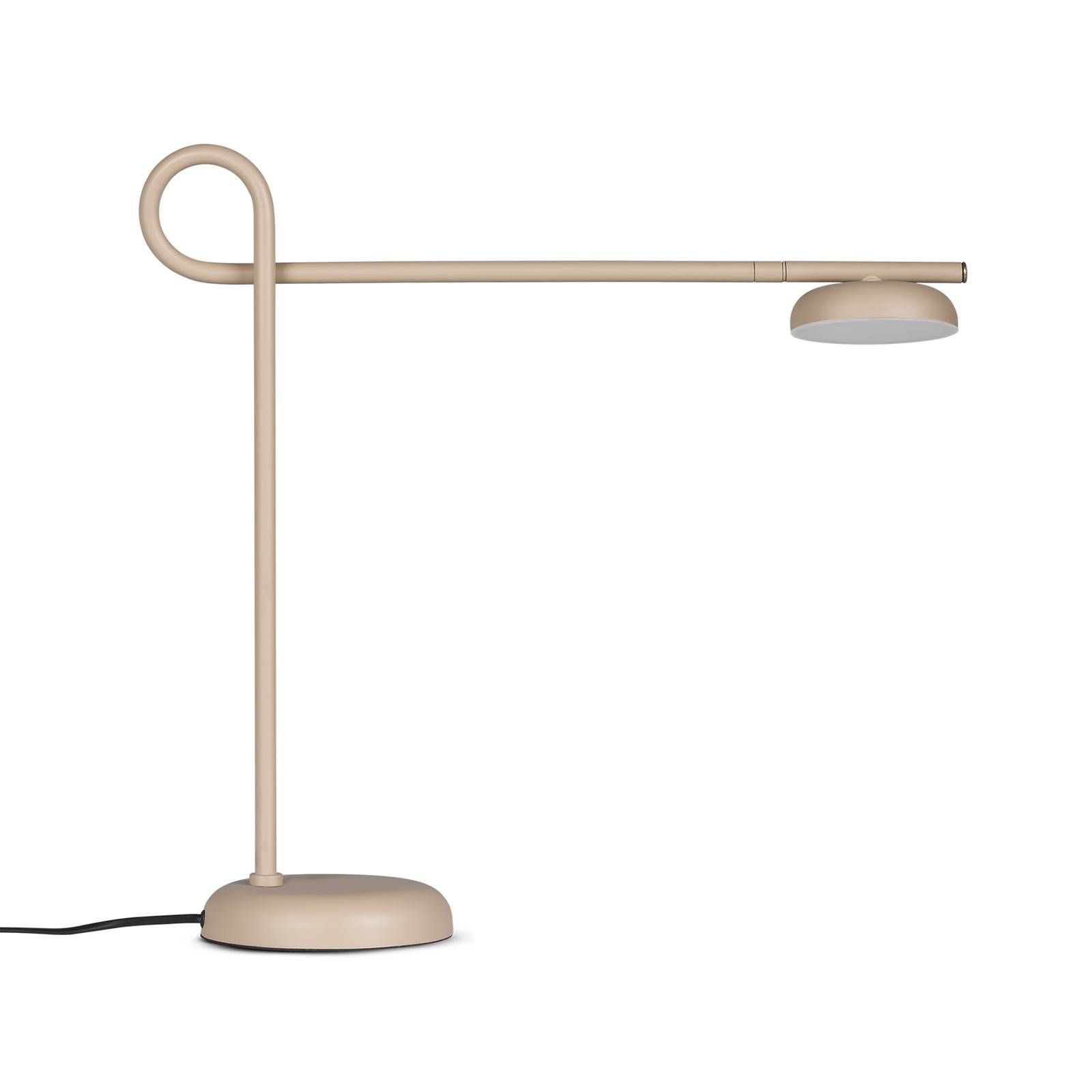 Northern Salto stolová LED lampa, béžová, Obývacia izba / jedáleň, oceľ, akryl, 6W, K: 47cm