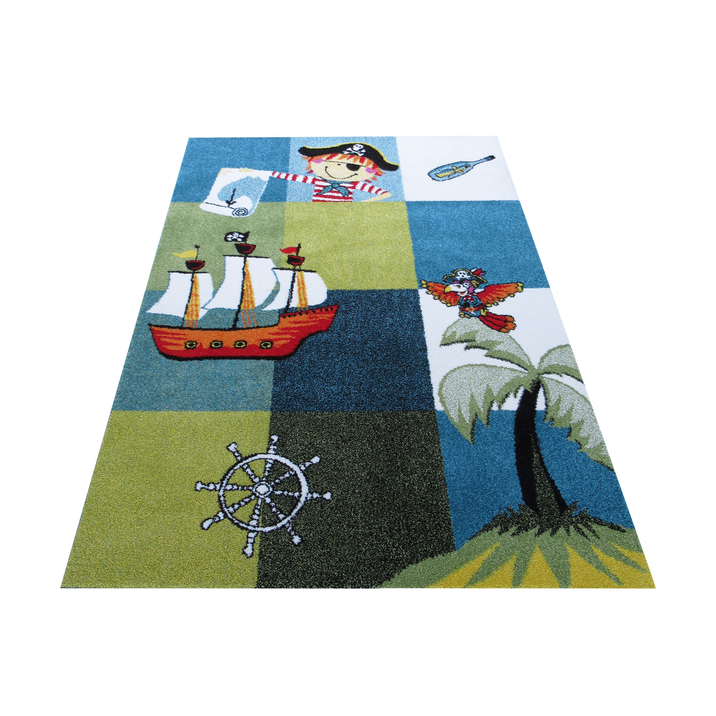 DomTextilu Pirátsky koberec do chlapčenskej detskej izby 19673-135468