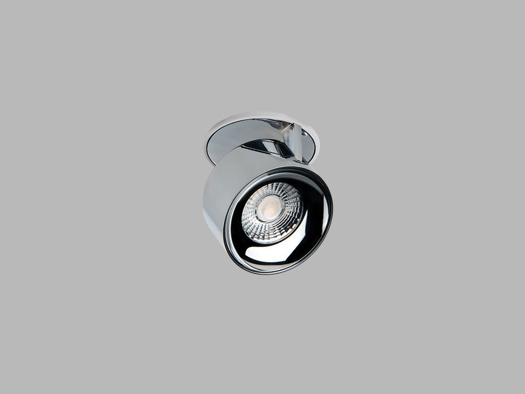 LED2 21507315 KLIP kruhové otočné zápustné bodové svietidlo 77mm 11W/770lm 3000K bielo chrómová
