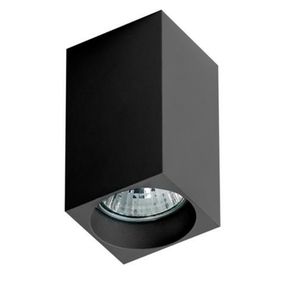 Stropní bodové přisazené svítidlo AZzardo Mini Square black AZ1382 GU10 1x50W IP20 5,6cm hranaté černé