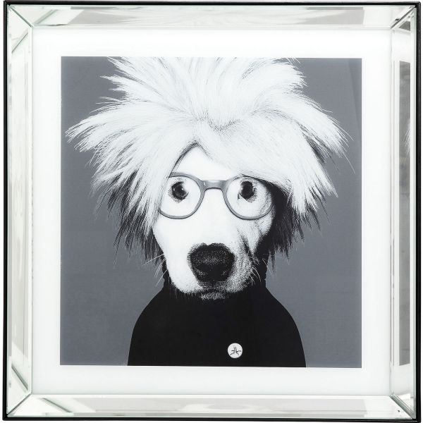 KARE Design Zarámovaný obraz Genius Andy Warhol 60x60cm