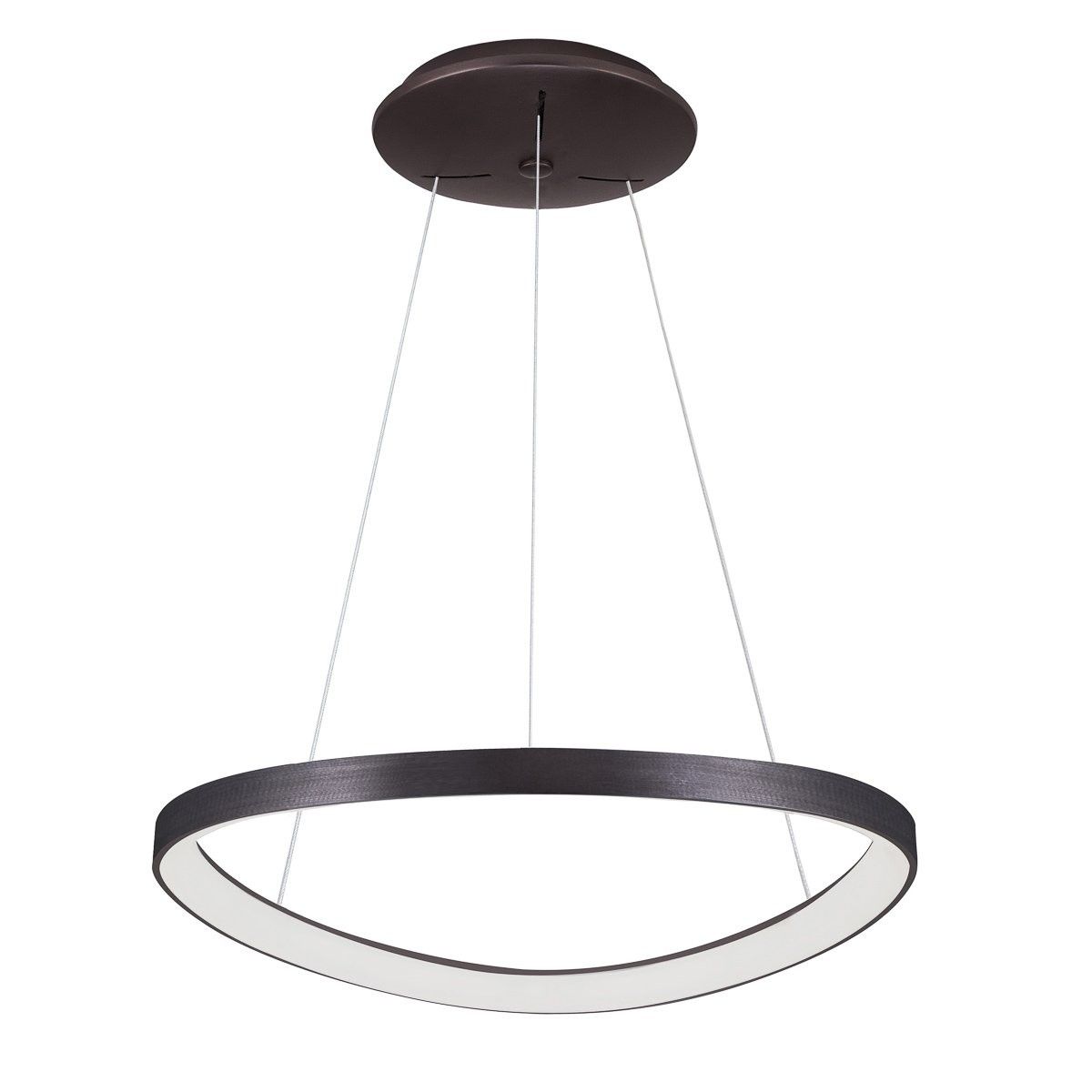 Italux 5355-848ROP-BC-3 LED závesné stropné svietidlo Morfa 1x48W | 2640lm | 3000K - čierna, biela