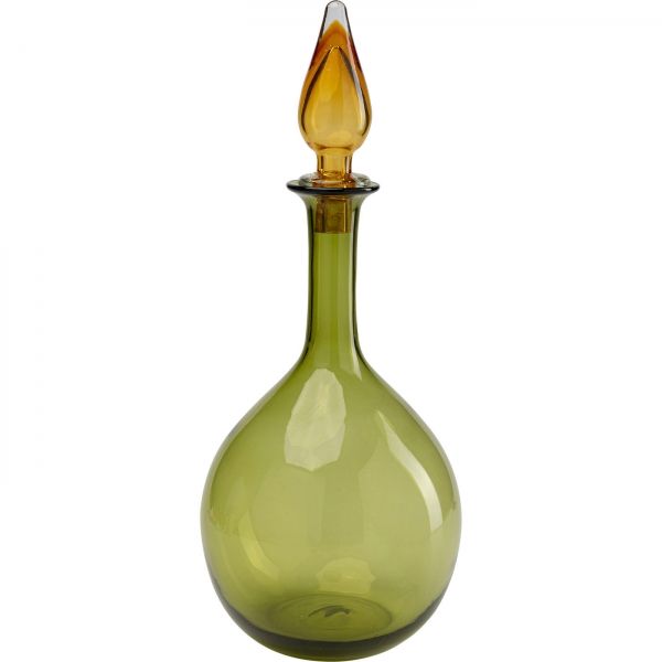 KARE Design Zelená skleněná váza Honeymoon Lid 38cm