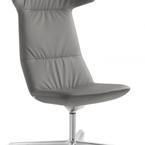 LD SEATING Designové kreslo FLEXI/XL, F27-N6 hliník leštěný