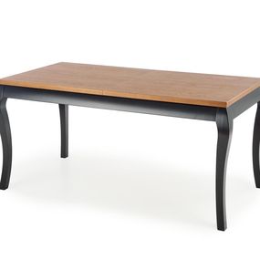 Halmar WINDSOR rozkladací stôl 160-240x90x76 cm dub tmavý/čierny