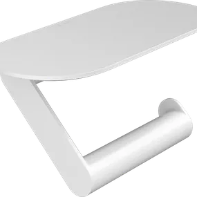 Hansgrohe WallStoris - Držiak toaletného papiera s poličkou, biela matná 27928700