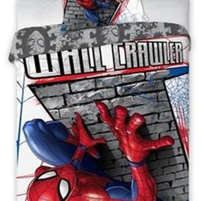 DomTextilu Posteľné obliečky Spiderman 2 časti: 1ks 140 cmx200 + obliečka 70 cmx90 Sivá 140x200 cm 22607-170858