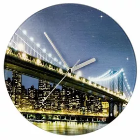 Nástenné hodiny WENKO 27 cm - Brooklyn Bridge
