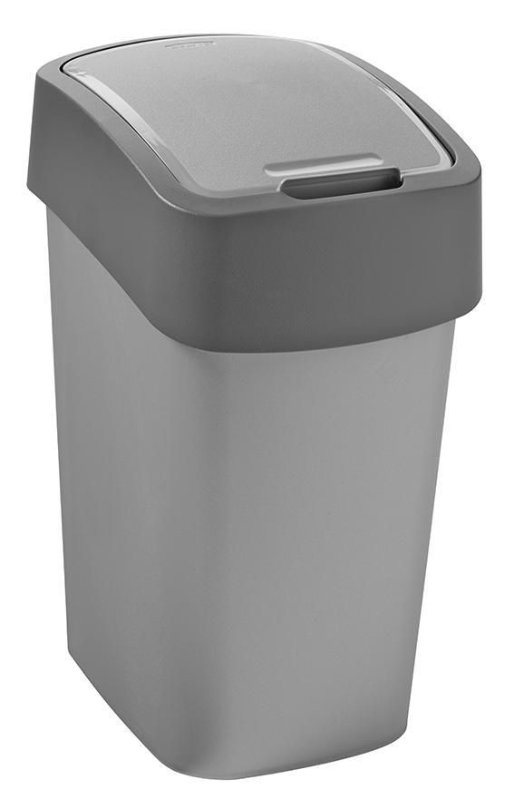 Kôš Curver® PACIFIC FLIP BIN 9L, 23,5x18,9x35 cm, antracit/šedý, na odpad