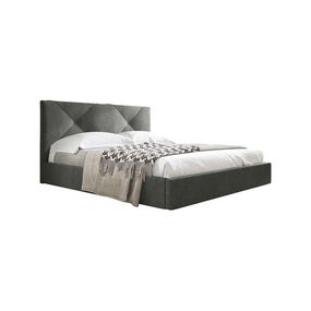 Čalúnená posteľ KARINO rozmer 160x200 cm Sivá