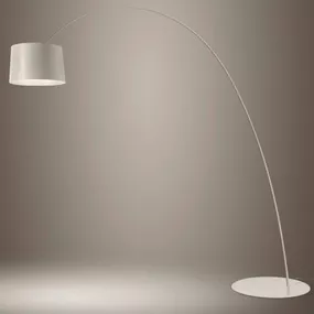 Foscarini Twiggy MyLight stojaca LED lampa greige, Obývacia izba / jedáleň, sklenené vlákno kompozitný materiál, plast, hliník, 28W, K: 223.5cm