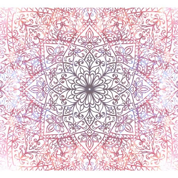 Samolepiaca tapeta ružová orientálna Mandala - Oriental Fairytale