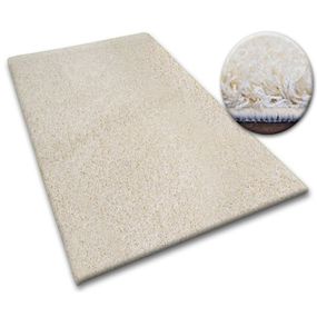 Kusový koberec SHAGGY Izebelie 5 cm krémový