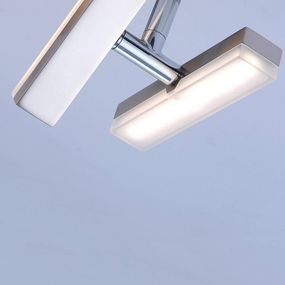 Leuchten Direkt Rico – stropné LED svietidlo s otočným svetlom, Chodba, oceľ, plast, 2W, P: 36 cm, L: 12 cm, K: 17cm