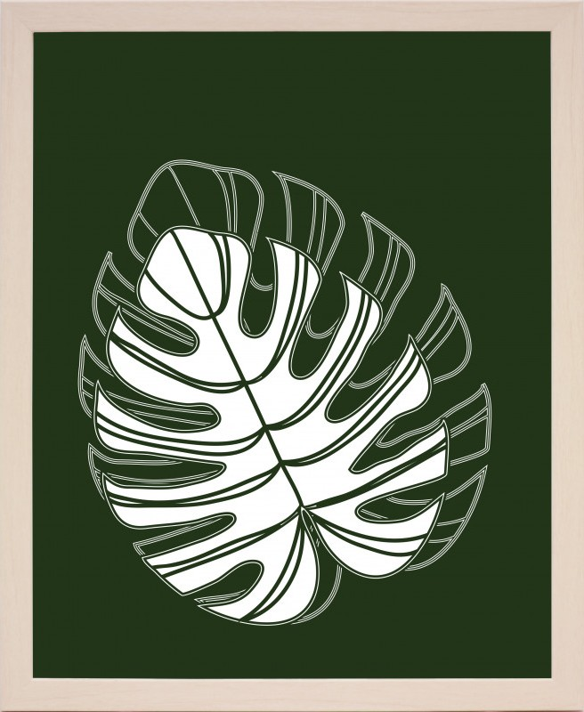 Zarámovaný obraz Tropický list, 24x30 cm