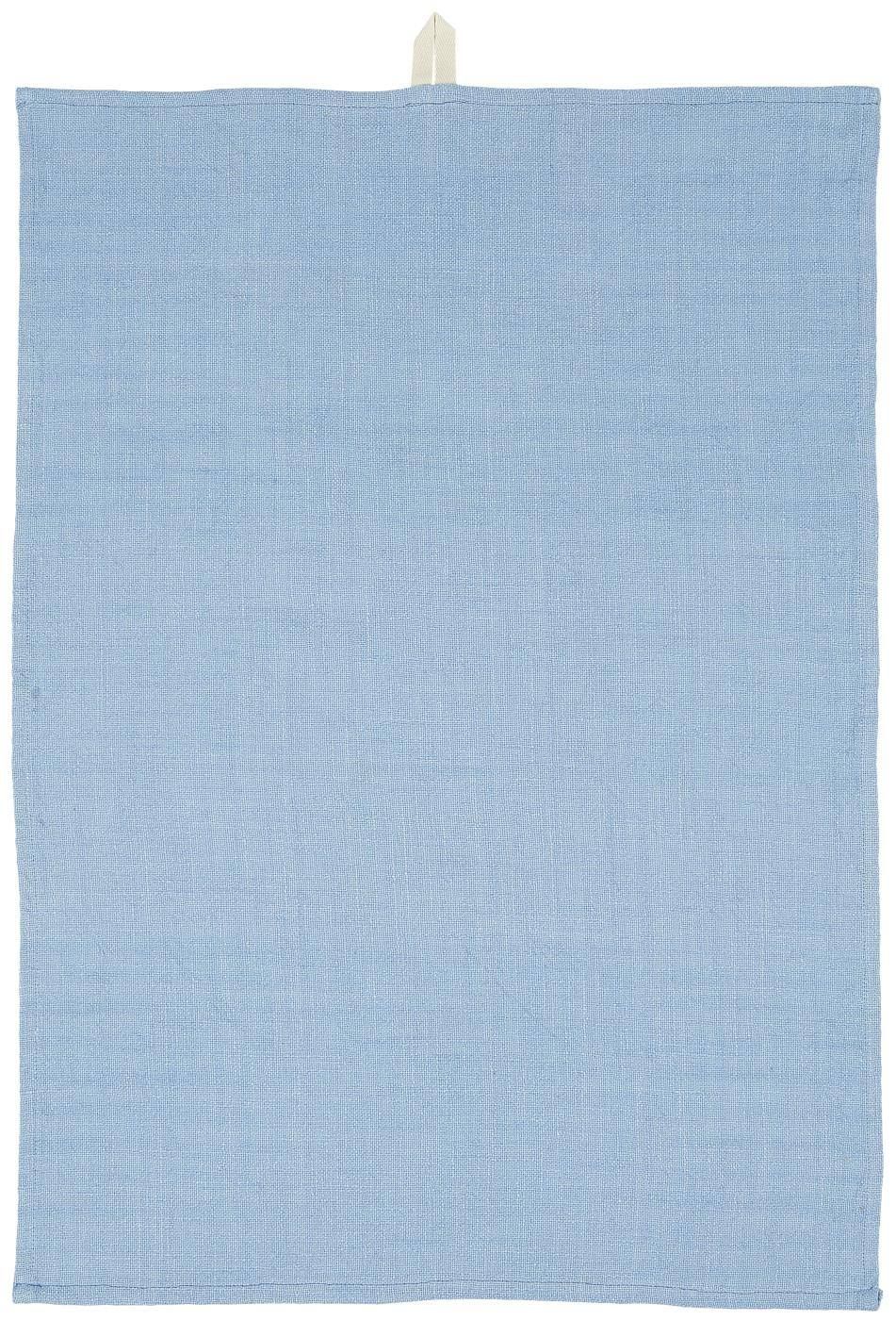 IB LAURSEN Bavlnená utierka Blue Woven 50×70 cm