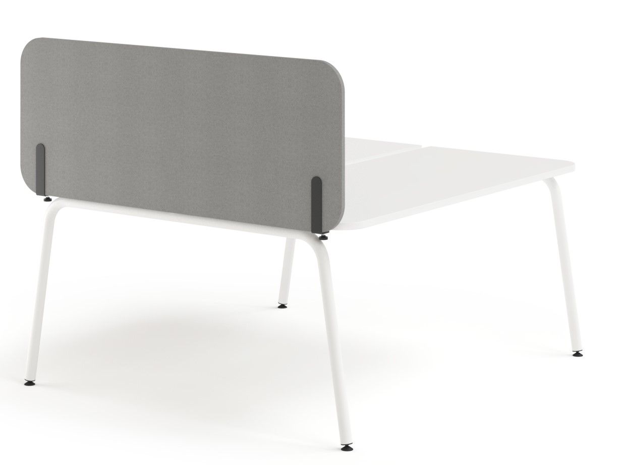 NARBUTAS - Bočný akustický paraván ROUND PET pre stoly - výška 56,5 cm