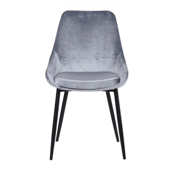 KARE Design Šedá čalouněná jídelní židle East Side