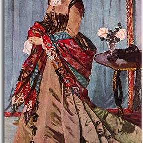 Portrait of Madame Gaudibert  Obraz Claude Monet - zs17762