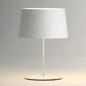 Vibia Warm 4901 stolná lampa, Ø 42 cm, biela, Obývacia izba / jedáleň, hliník, ušľachtilá oceľ, E27, 15W, K: 59cm