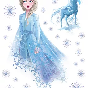 DK 2318 AG Design Samolepiace dekorácie - samolepka na stenu Disney - Frozen, veľkosť 65 cm x 85 cm