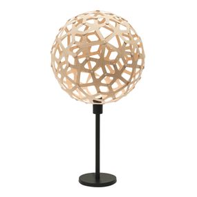 david trubridge Coral stolná lampa prírodná, Obývacia izba / jedáleň, bambus, hliník, E27, 60W, K: 75cm