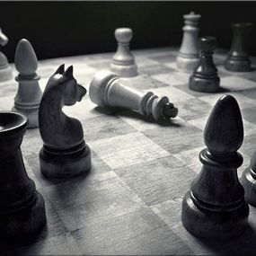 Obraz Šachové figúrky zs3371