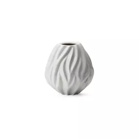 Biela porcelánová váza Morsø Flame, výška 15 cm