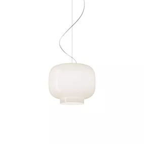 Foscarini Chouchin Bianco 3 MyLight závesné LED, Kuchyňa, fúkané sklo, E27, 21W, K: 25cm