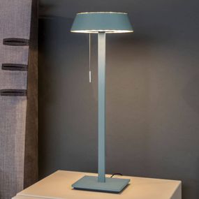 Oligo OLIGO Glance stolná LED lampa akvamarín, Obývacia izba / jedáleň, kov, akryl, 24.5W, K: 50.5cm