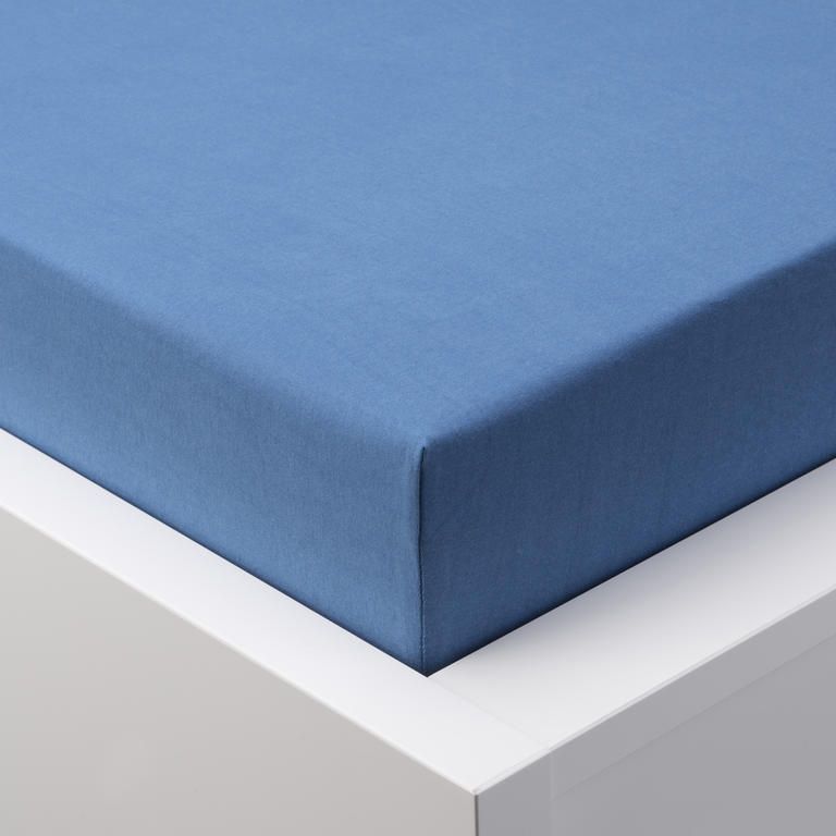 Napínacia plachta na posteľ jersey EXCLUSIVE kráľovsky modrá