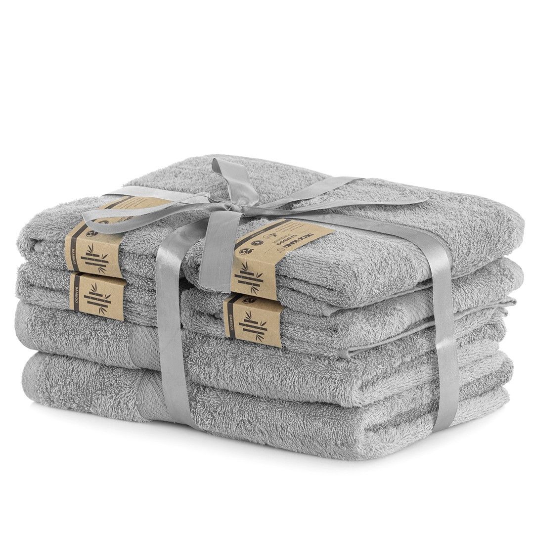 Set šedých uterákov DecoKing BAMBY