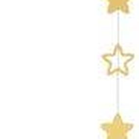 Detská závesná lampa STARS 1xE27 Candellux Biela / zlatá