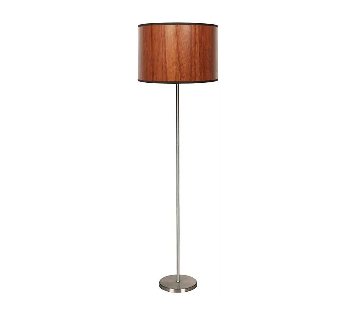 Stojacia lampa TIMBER 1xE27/60W/230V hnedá/matný chróm