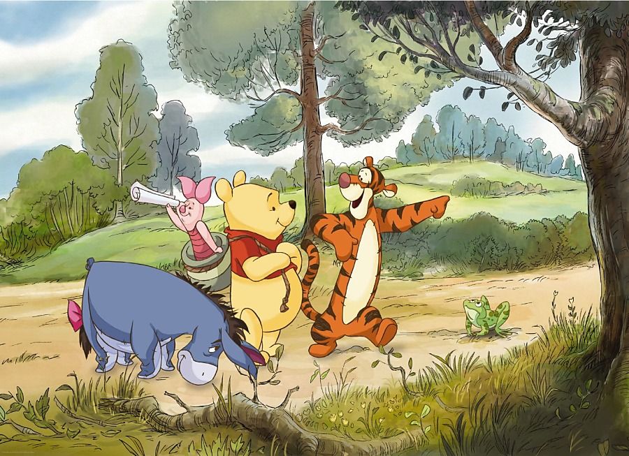 Fototapeta - Macko Pooh a priatelia 411 - papierová