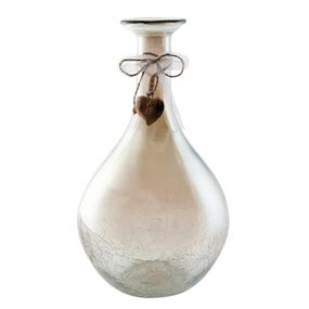 Dekoratívna sklenená váza s popraskaním - O21 * 38 cm